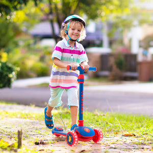 kick scooter 3 wheel pink