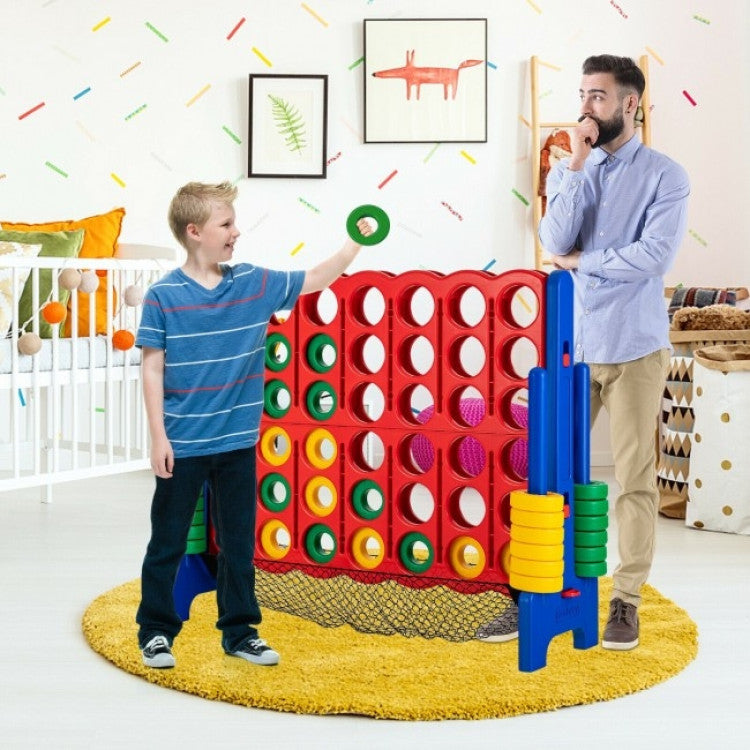 Giant 4-to-Score Game Set with Net Storage – Outdoor Lawn Fun for All Ages