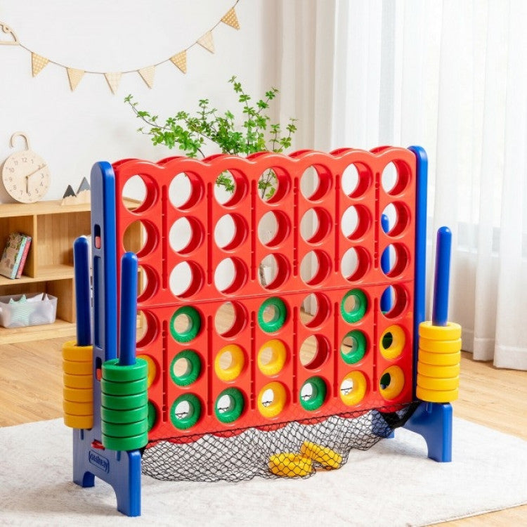 Giant 4-to-Score Game Set with Net Storage – Outdoor Lawn Fun for All Ages