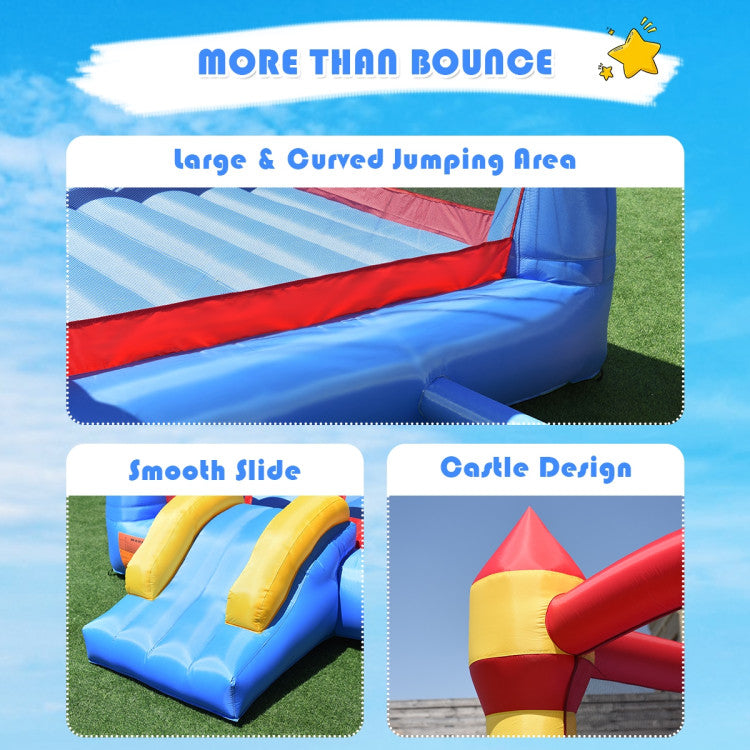 bounce house with slide