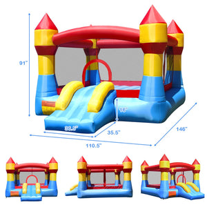 bounce house with slide