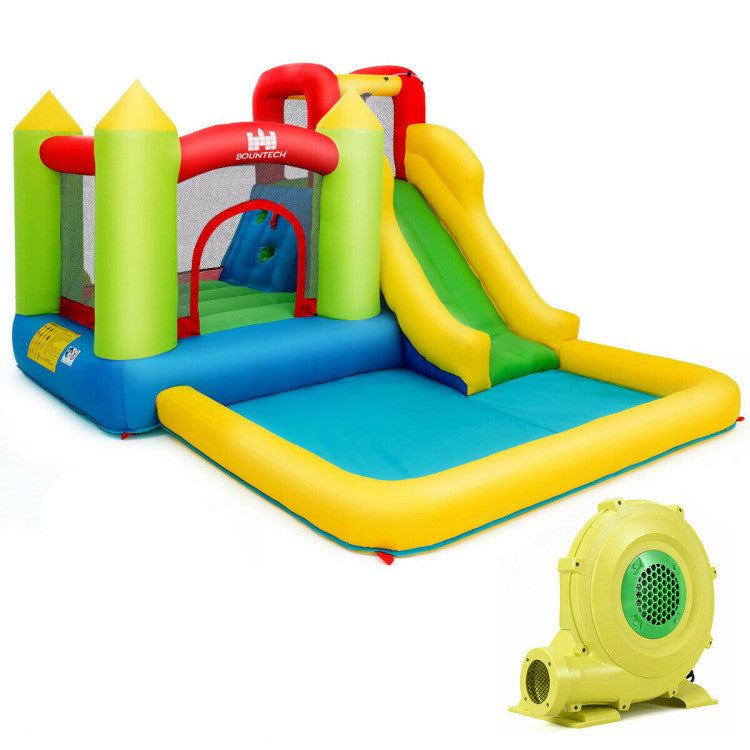 inflatable bounce house water slide