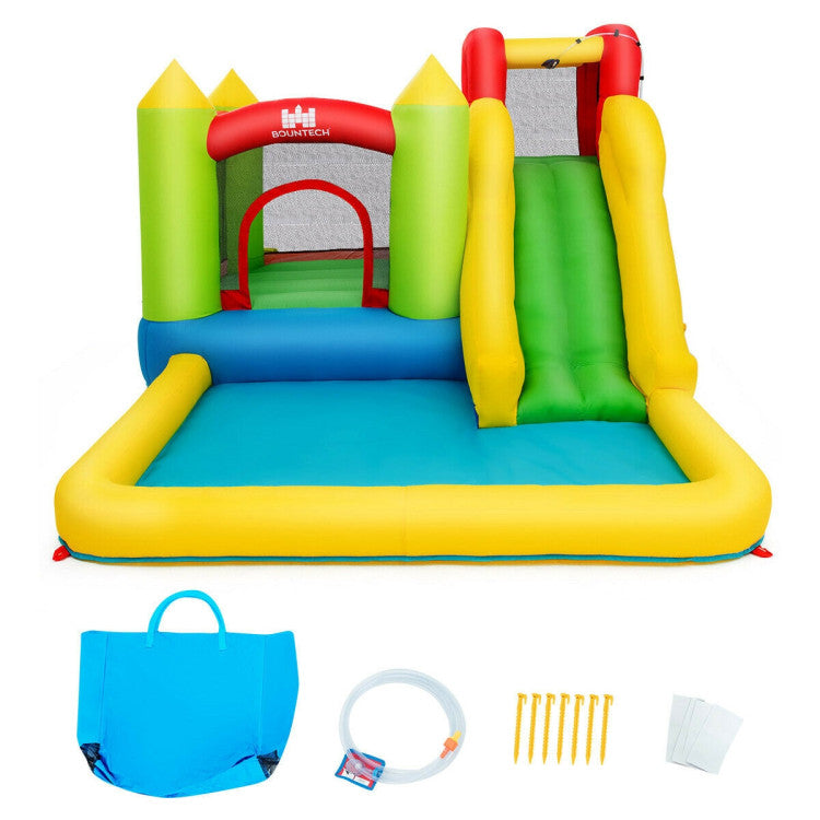 inflatable bounce house water slide