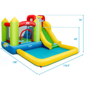 inflatable bounce house water slide