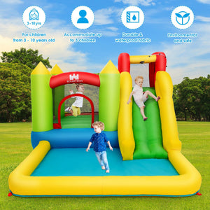 inflatable bounce house water slide