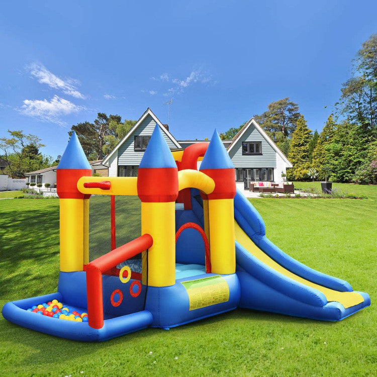 inflatable bounce house with slide