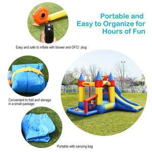 inflatable bounce house with slide