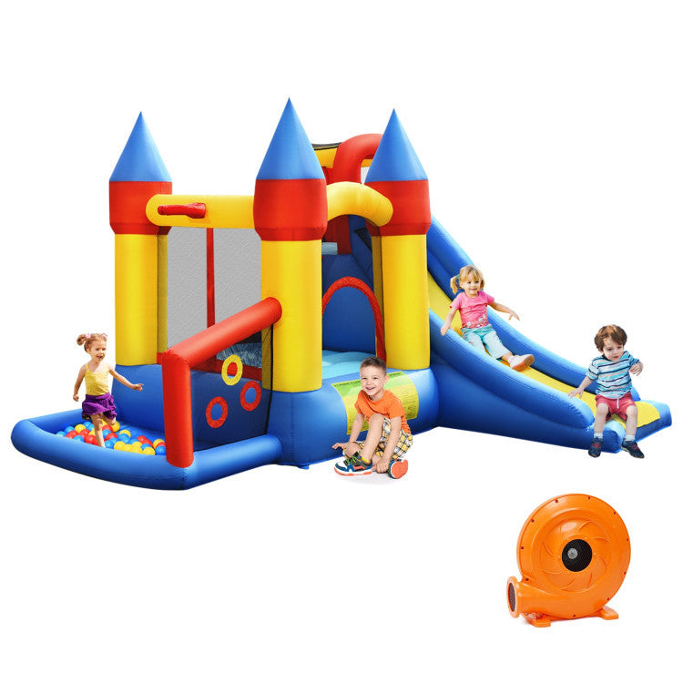 inflatable bounce house with slide