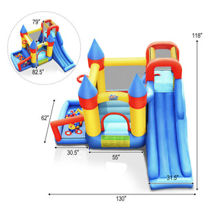 inflatable bounce house with slide