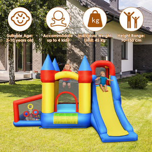 inflatable bounce house with slide