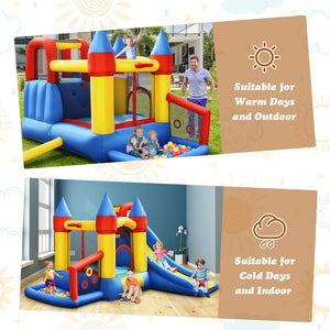 inflatable bounce house with slide