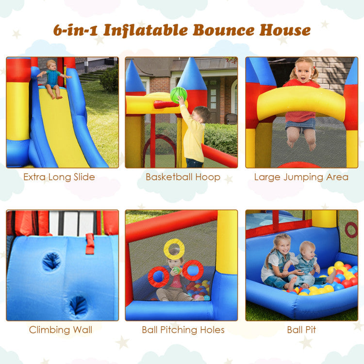 inflatable bounce house with slide