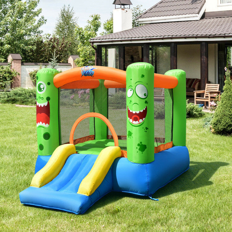 inflatable bounce house with blower