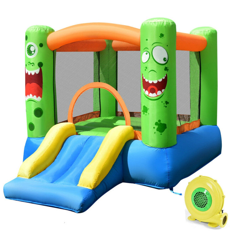 inflatable bounce house with blower