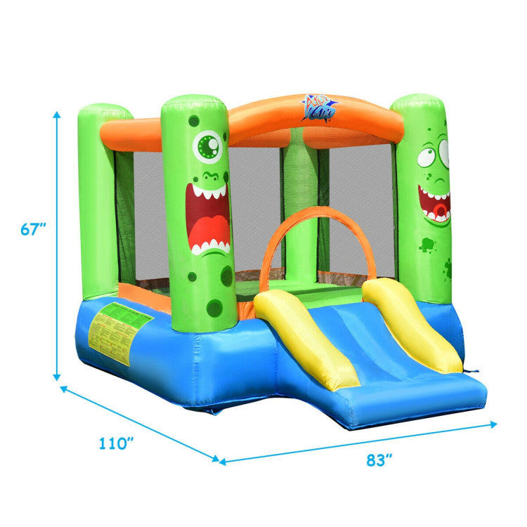 inflatable bounce house with blower