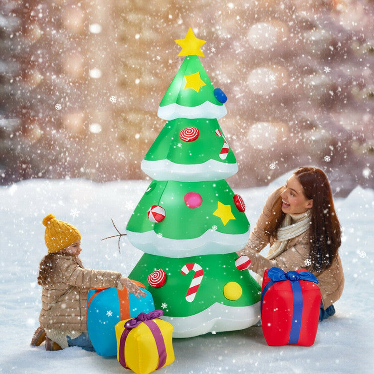 Inflatable Christmas Tree with 3 Gift Boxes | Holiday Outdoor Decoration