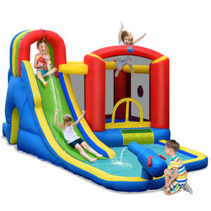 inflatable bounce house with ball pit