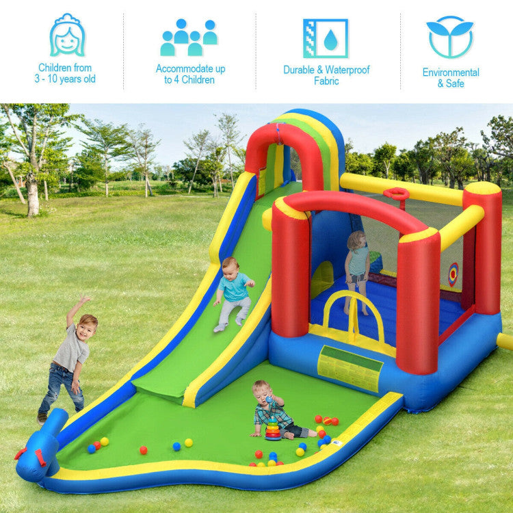 inflatable bounce house with ball pit