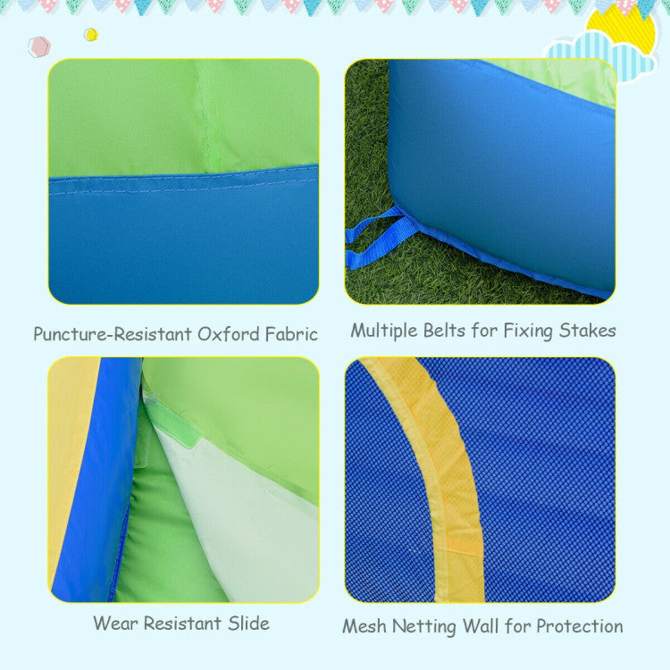 inflatable bounce house with ball pit