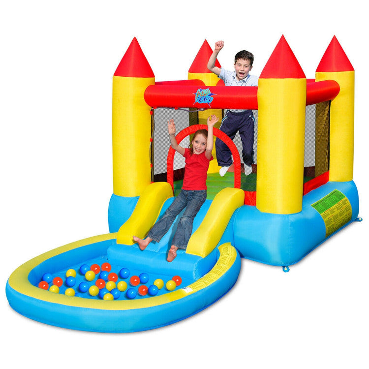 inflatable bounce house with slide