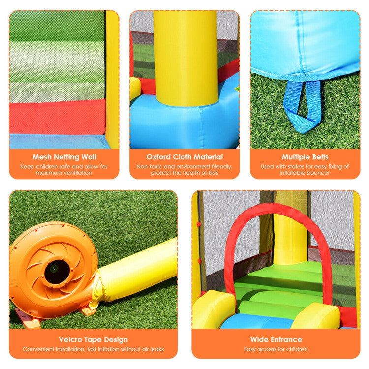 inflatable bounce house with slide