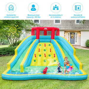 inflatable bounce house water slide