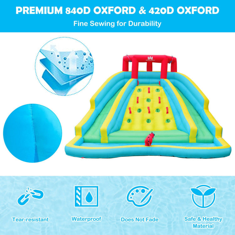 inflatable bounce house water slide