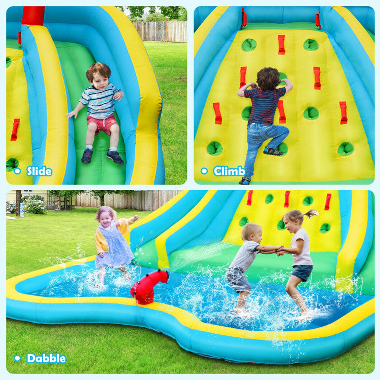 inflatable bounce house water slide