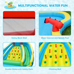 inflatable bounce house water slide