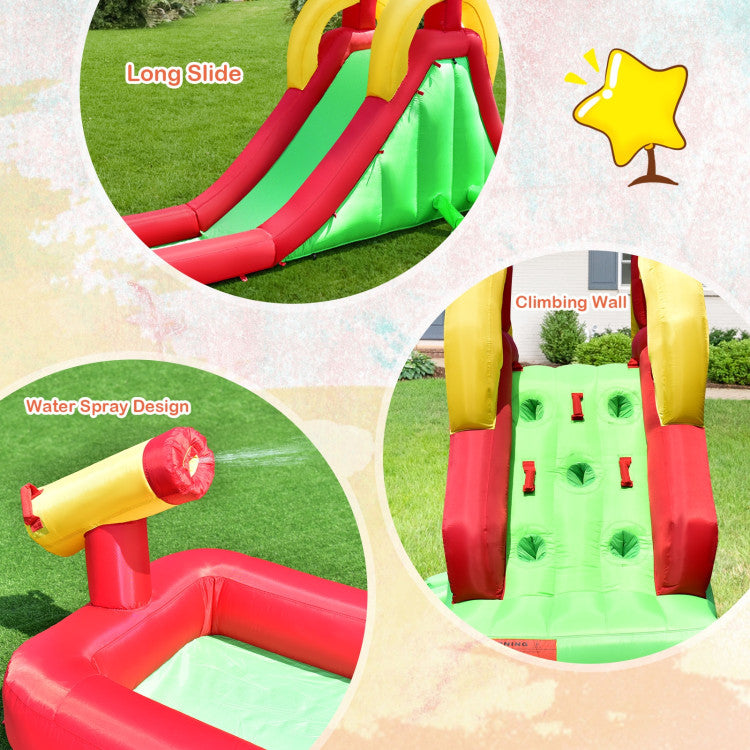 inflatable bounce house water slide