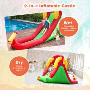 inflatable bounce house water slide