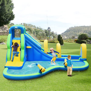 inflatable bounce house water slide