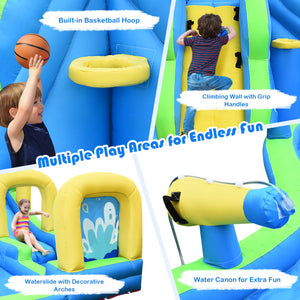 inflatable bounce house water slide