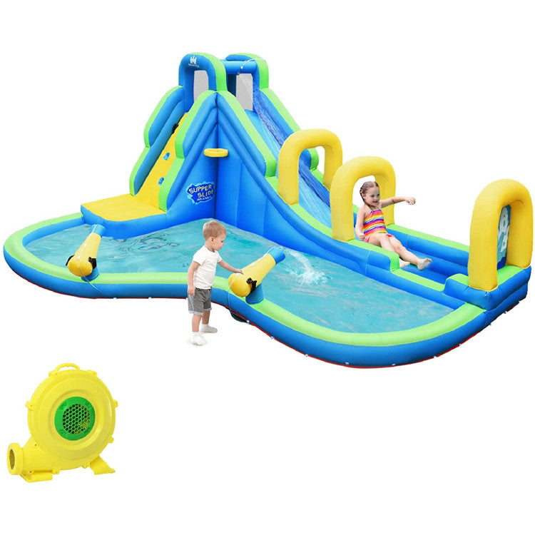 inflatable bounce house water slide