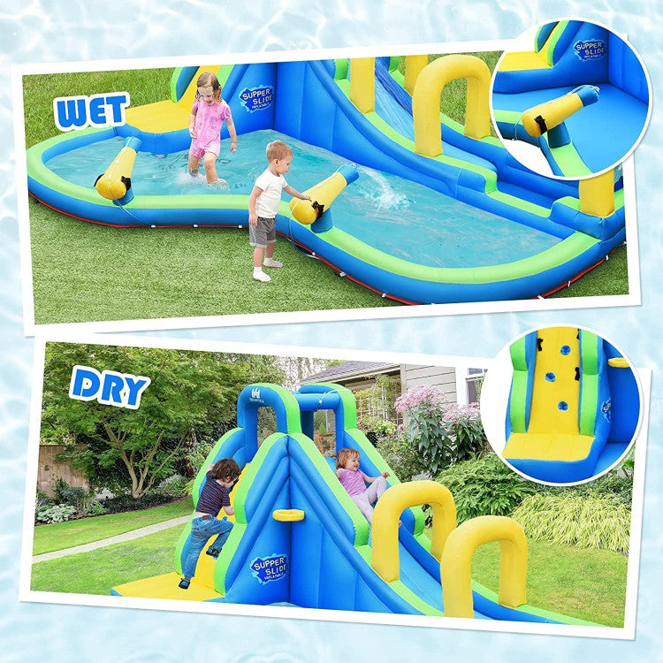 inflatable bounce house water slide