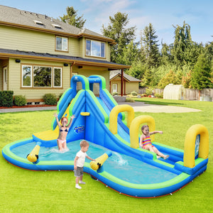 inflatable bounce house water slide