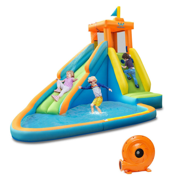 inflatable bounce house with blower