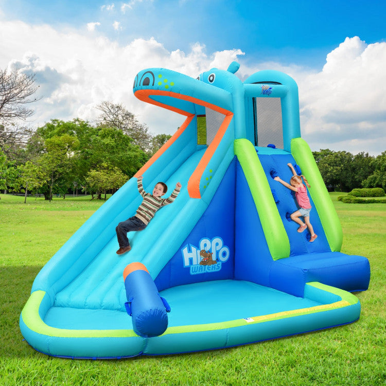 inflatable bounce house with slide