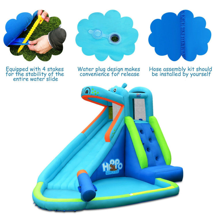 inflatable bounce house with slide