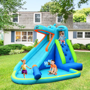 inflatable bounce house with slide