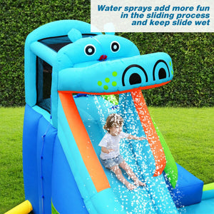 inflatable bounce house with slide