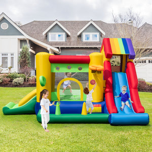 inflatable bounce house with blower