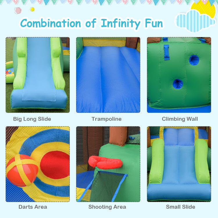 bounce house water slide combo