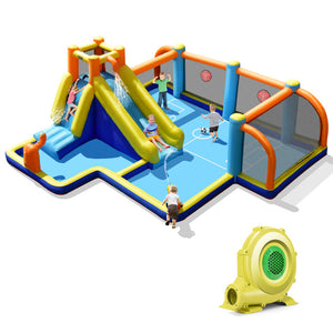inflatable bounce house water slide
