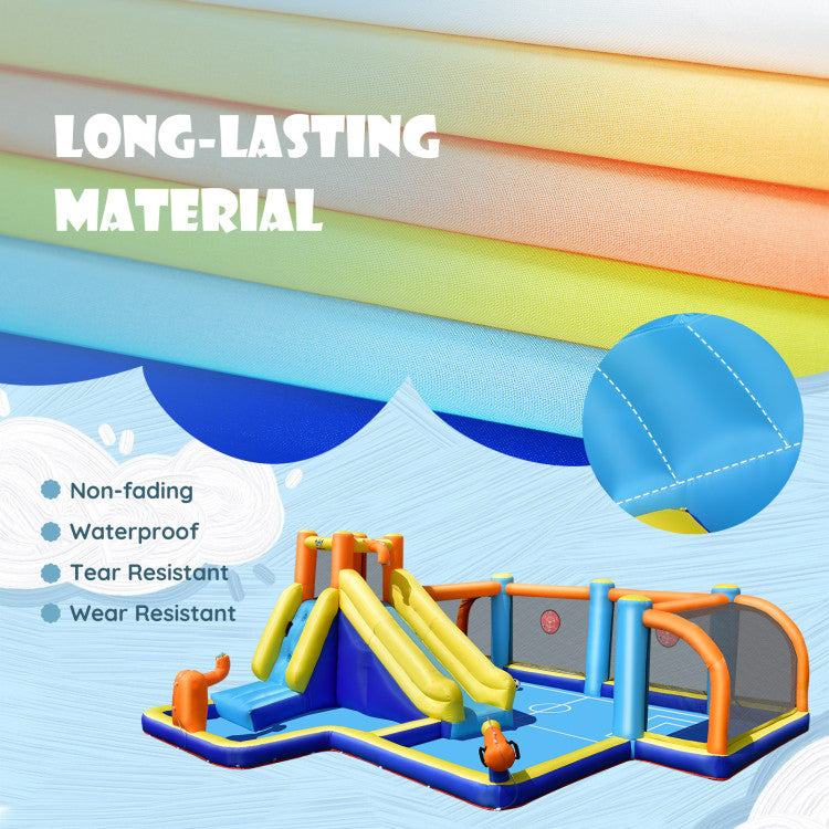 inflatable bounce house water slide