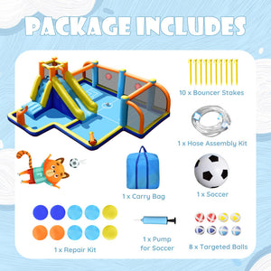 inflatable bounce house water slide