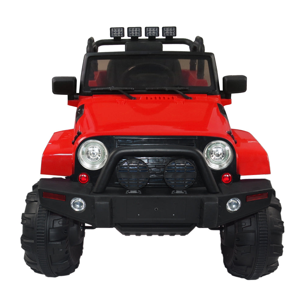 Power Wheels Kids Electric Princess Jeep Ride-On Toy Car 12V SUV MP3 with Remote Control and LED Lights Red