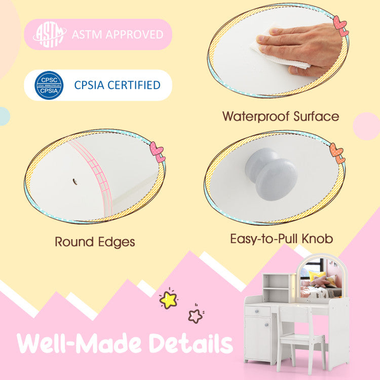 Pink Vanity Set for Kids