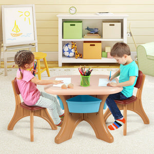 Kids Activity Table and Chair Set with Storage – Play Furniture for Toddlers