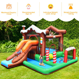 inflatable bounce house with slide